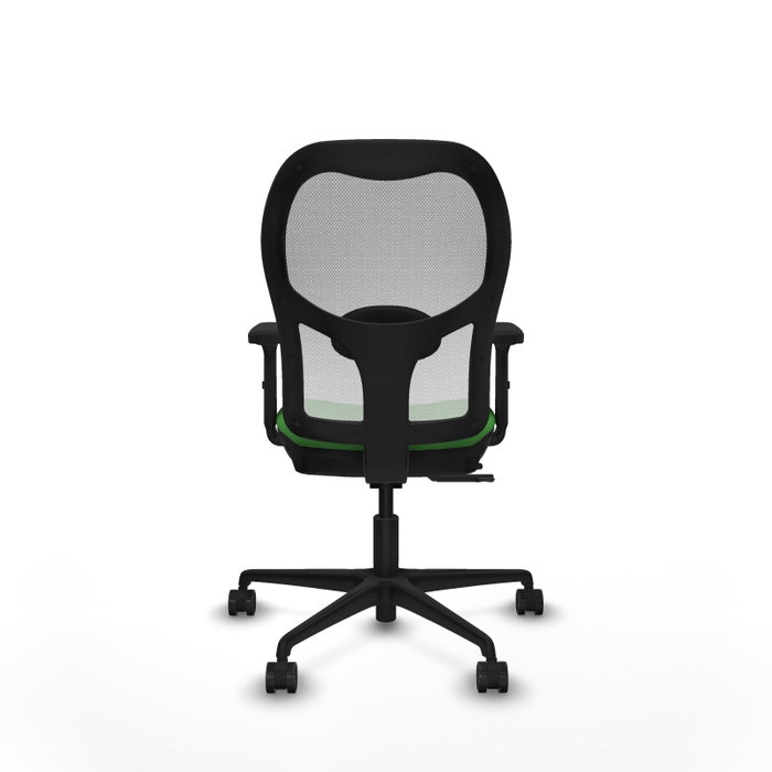 PIQUERAS Y CRESPO Silla de oficina Jorquera con mecanismo Sincro/Traslack, Tela Verde y Malla Blanca PIQUERAS Y CRESPO Silla de oficina Jorquera con mecanismo Sincro/Traslack, Tela Verde y Malla Blanca