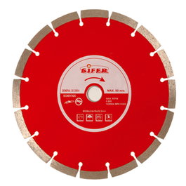 SIFER Disco Diamante 230 mm Segmentado Rojo