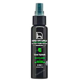 HOMO NATURALS Cool Splash Revitalizante + After-Shave 2 En 1 Spray 70 Ml