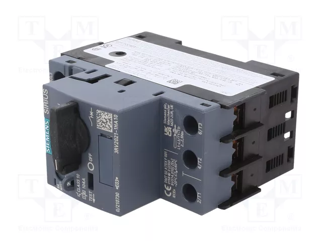 SIEMENS 3RV2021-1HA10 Interruptor motorizado 3kW 220-690VAC SIEMENS 3RV2021-1HA10 Interruptor motorizado 3kW 220-690VAC