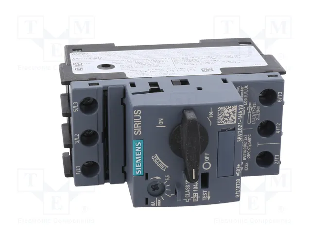 SIEMENS 3RV2021-1HA10 Interruptor motorizado 3kW 220-690VAC SIEMENS 3RV2021-1HA10 Interruptor motorizado 3kW 220-690VAC