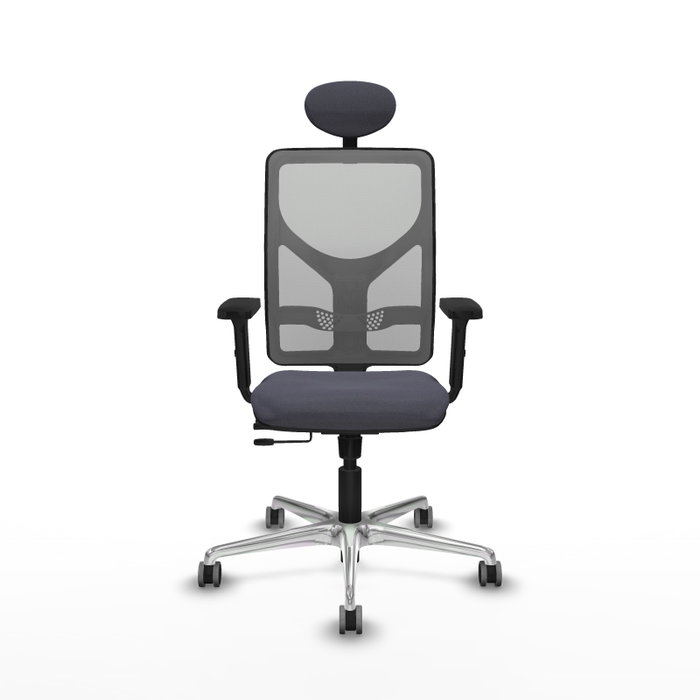 PIQUERAS Y CRESPO Silla de oficina Motilla con mecanismo Sincro/Traslack Gris
