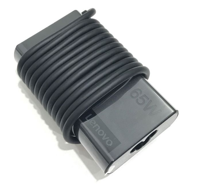 Lenovo Adaptador de corriente 65W para notebooks con múltiples voltajes