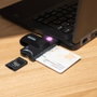 TooQ Lector de DNI Tarjetas Inteligentes SD MicroSD TQR-3012B USB 2.0 Negro