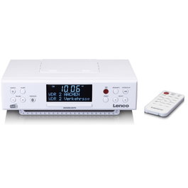 Lenco KCR-190 Radio de cocina DAB+/FM con Bluetooth, Blanco