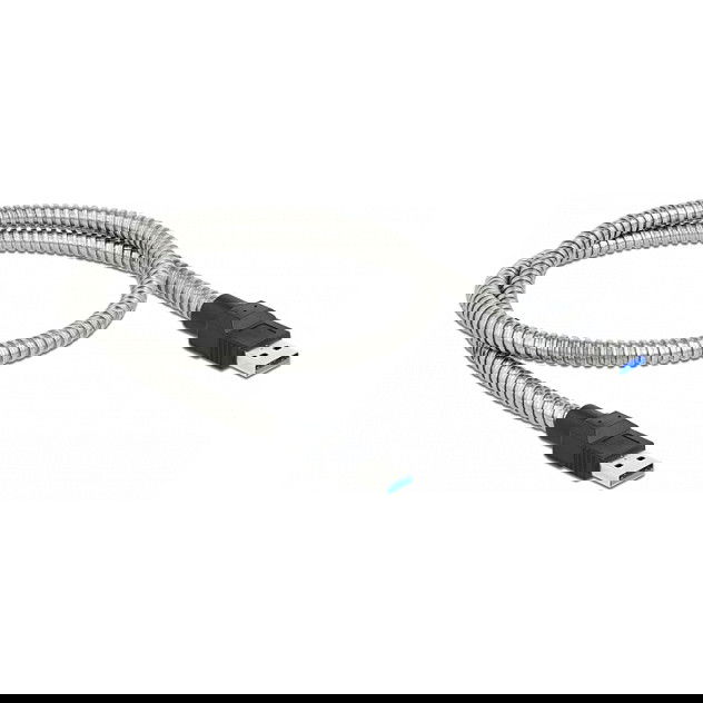 Delock Cable USB 3.2 Gen 1 Tipo-A Macho a Tipo-A Macho 5 Gbps con Cubierta Metálica, 0.5 m Delock Cable USB 3.2 Gen 1 Tipo-A Macho a Tipo-A Macho 5 Gbps con Cubierta Metálica, 0.5 m