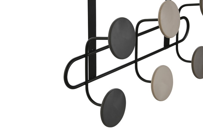 DKD Home Decor Perchero Básicos Multicolor Metal y ABS 8 x 32 x 30 cm (4 Unidades) DKD Home Decor Perchero Básicos Multicolor Metal y ABS 8 x 32 x 30 cm (4 Unidades)