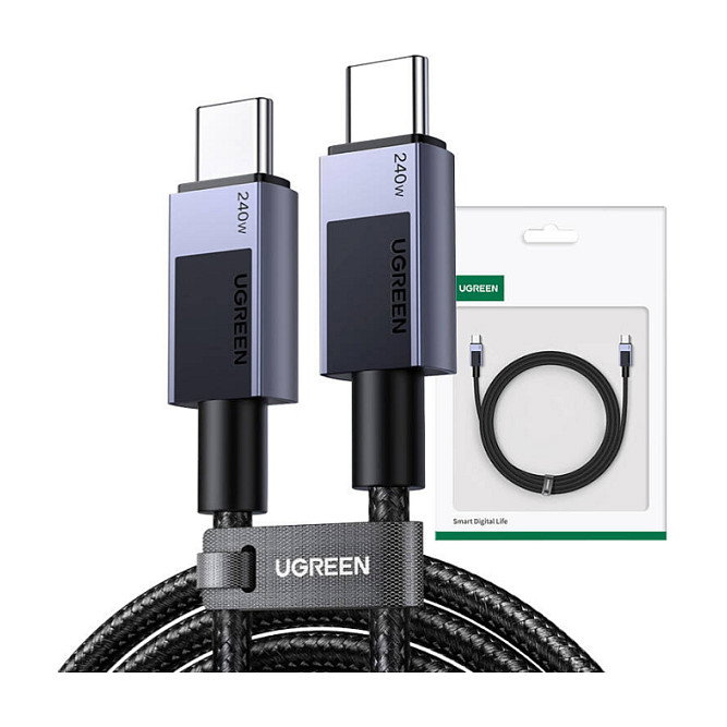 Ugreen L513 Cable USB-C a USB-C 240W 2m Gris Ugreen L513 Cable USB-C a USB-C 240W 2m Gris