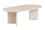 Nordure Mesa de Café Mármol Travertino 119x60x40 cm Elegante Sofisticada Lujosa