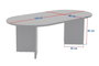 Nordure Mesa de Café Mármol Travertino 119x60x40 cm Elegante Sofisticada Lujosa