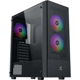 XIGMATEK Caja PC HERO II Air 3F Negra ATX/Micro ATX Media Torre SIN Fuente XIG4711409541655 Malla 3x120mm FRGB USB 3.0/2.0