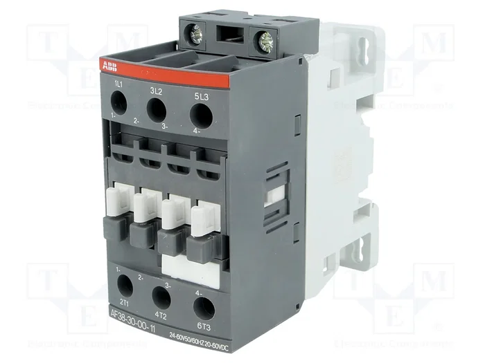 ABB AF Contactor 3-polar 38A 24÷60VAC/20÷60VDC ABB AF Contactor 3-polar 38A 24÷60VAC/20÷60VDC