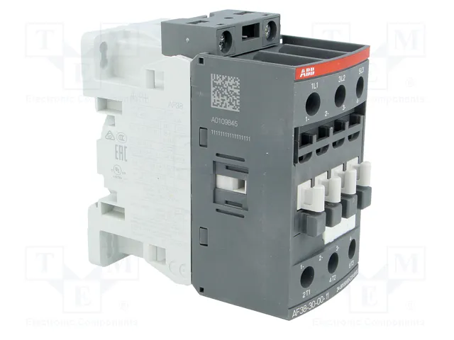 ABB AF Contactor 3-polar 38A 24÷60VAC/20÷60VDC ABB AF Contactor 3-polar 38A 24÷60VAC/20÷60VDC