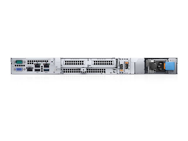 Dell PowerEdge R260 Servidor Rack 1U con Intel Xeon E-2414, 16 GB RAM DDR5 ECC, HDD SAS 1.2 TB, 6 Bahías 2.5", PERC H355, iDRAC9, Fuente 700W Titanium