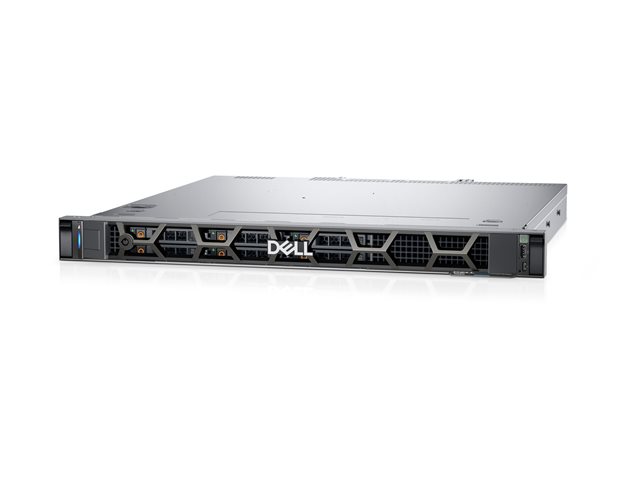Dell PowerEdge R260 Servidor Rack 1U con Intel Xeon E-2414, 16 GB RAM DDR5 ECC, HDD SAS 1.2 TB, 6 Bahías 2.5", PERC H355, iDRAC9, Fuente 700W Titanium