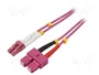 GOOBAY Cable de conexión de fibra óptica OM4 duplex LC/UPC a SC/UPC 3m
