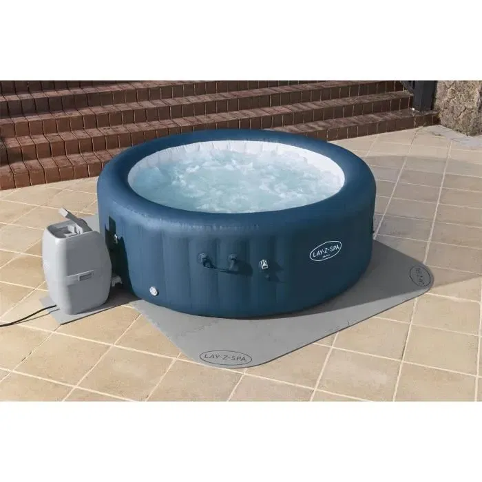 Bestway Alfombra de suelo para spa Lay-Z-Spa cuadrada o redonda 196 x 196 cm