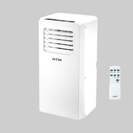 HTW Aire Acondicionado Portátil P36 2.0 KW Solo Frío con Deshumidificación, Mando y LCD para 10-16 m², 330 x 280 x 680 mm