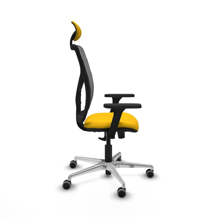 PIQUERAS Y CRESPO Silla de oficina Motilla con mecanismo Sincro, Amarillo y Gris PIQUERAS Y CRESPO Silla de oficina Motilla con mecanismo Sincro, Amarillo y Gris