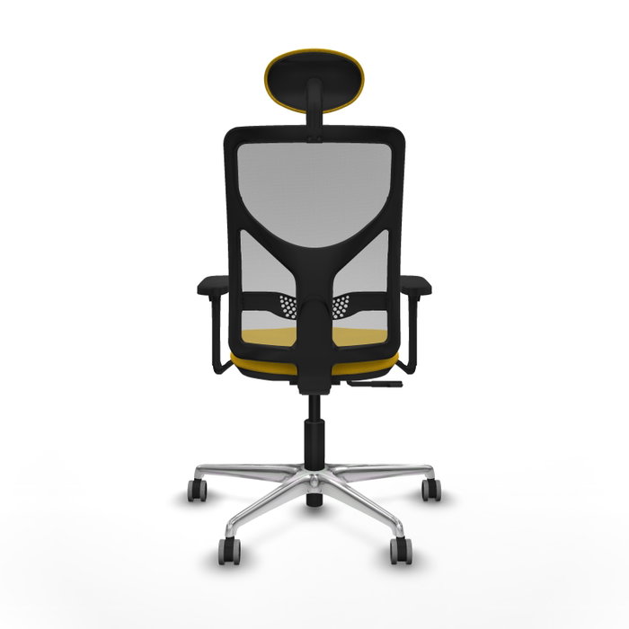 PIQUERAS Y CRESPO Silla de oficina Motilla con mecanismo Sincro, Amarillo y Gris PIQUERAS Y CRESPO Silla de oficina Motilla con mecanismo Sincro, Amarillo y Gris