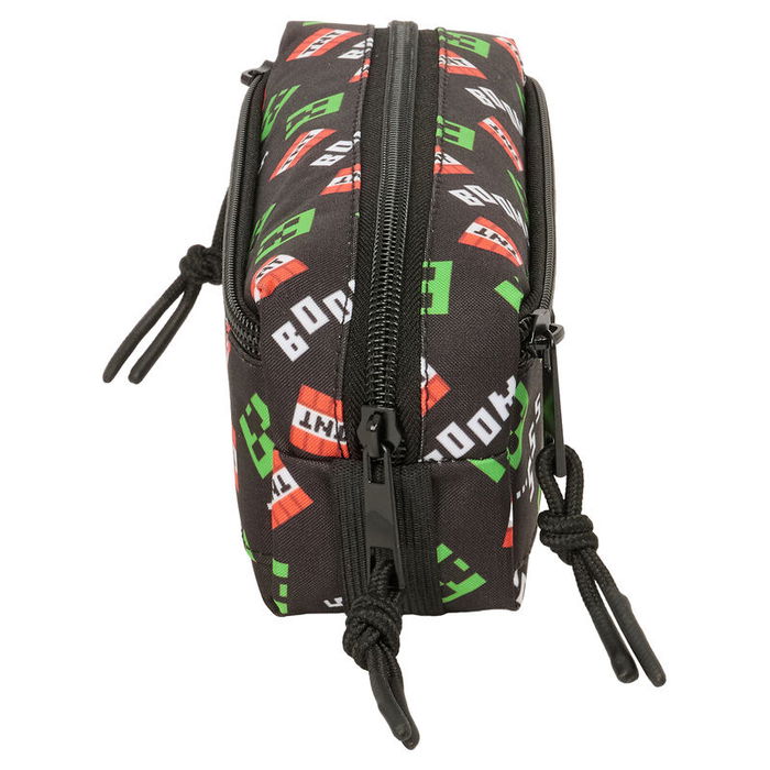 SAFTA Portatodo Triple Minecraft con Cremallera y Goma Elástica Trasera para Carpeta Escolar SAFTA Portatodo Triple Minecraft con Cremallera y Goma Elástica Trasera para Carpeta Escolar