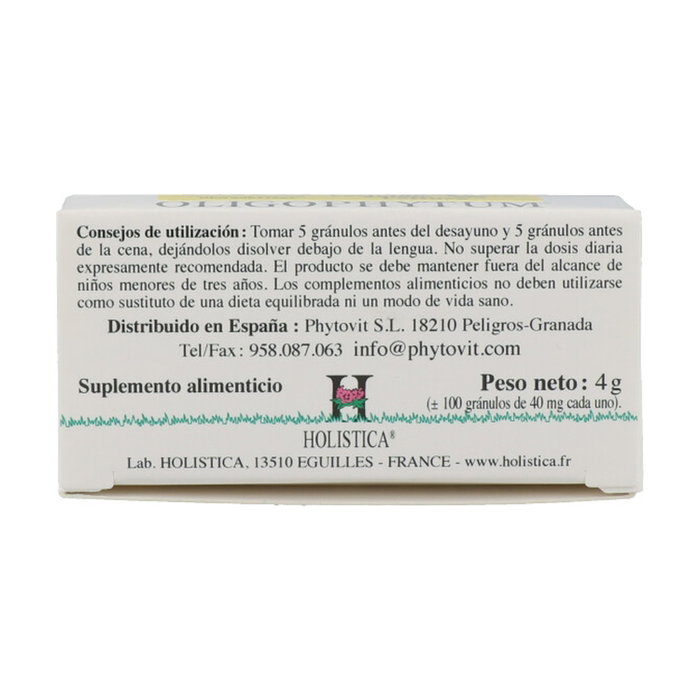 Holistica Oligophytum Zinc, Níquel, Cobalto (H18 ZNCO) 100 gránulos
