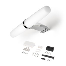 Emuca Foco LED Gemini Cromado Blanco Natural 4.000K IP44