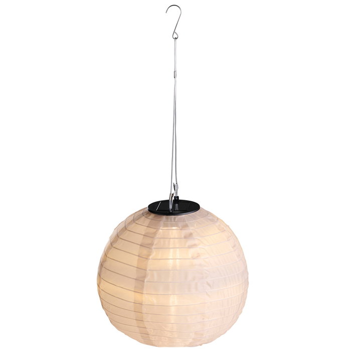 Outfit Farolillo Solar LED IP44 con Panel Solar, Altura Ajustable 24-50 cm, Diámetro 25 cm