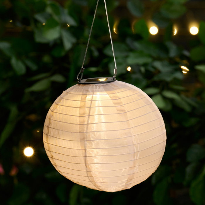 Outfit Farolillo Solar LED IP44 con Panel Solar, Altura Ajustable 24-50 cm, Diámetro 25 cm