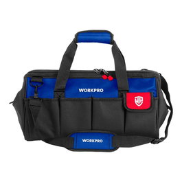 Workpro Bolsa de herramientas con cremallera y base impermeable, 42 x 24 x 25 cm
