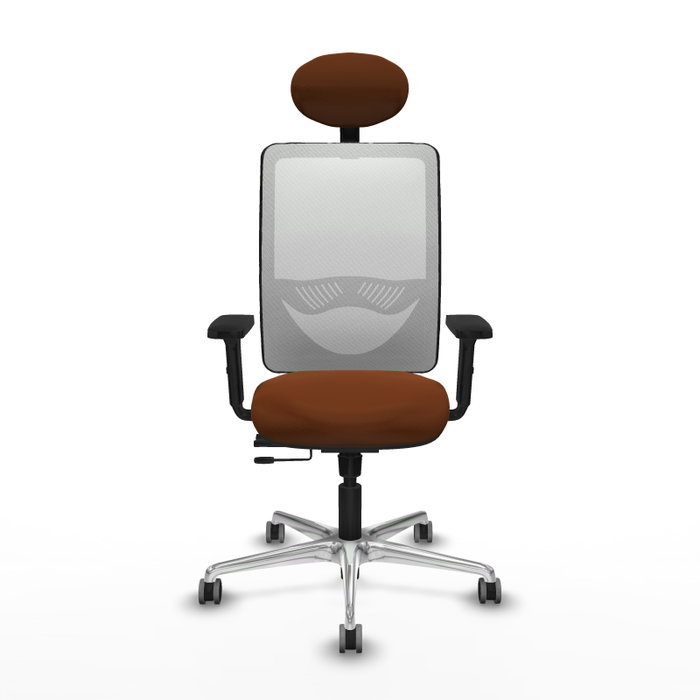 PIQUERAS Y CRESPO Silla de oficina Zulema Marrón y Blanco PIQUERAS Y CRESPO Silla de oficina Zulema Marrón y Blanco