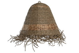 DKD Home Decor Pantalla Seagrass Natural 56x56x52 cm