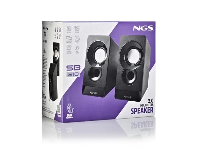 NGS SB 210 Altavoces Multimedia 2.0 12W Negro