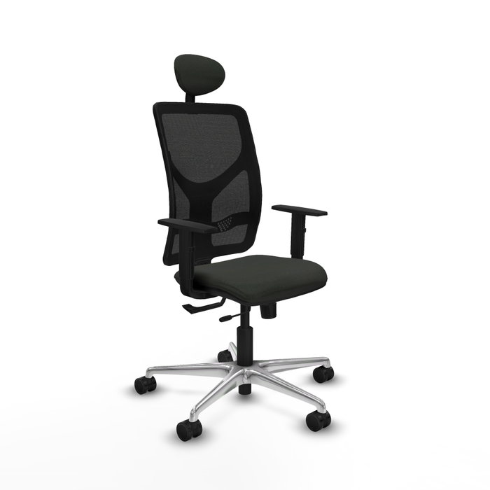 PIQUERAS Y CRESPO Silla de oficina Motilla con mecanismo Sincro/Traslack, Negro PIQUERAS Y CRESPO Silla de oficina Motilla con mecanismo Sincro/Traslack, Negro