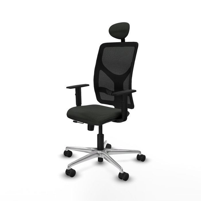 PIQUERAS Y CRESPO Silla de oficina Motilla con mecanismo Sincro/Traslack, Negro PIQUERAS Y CRESPO Silla de oficina Motilla con mecanismo Sincro/Traslack, Negro