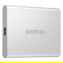Samsung MU-PD2T0G/WW SSD Portable T7, 2 TB, USB-C 3.2 Gen 2 (1050 MB/s), Plata, Aluminio, Resistente a Caídas, Cifrado AES 256-bit