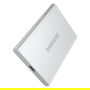 Samsung MU-PD2T0G/WW SSD Portable T7, 2 TB, USB-C 3.2 Gen 2 (1050 MB/s), Plata, Aluminio, Resistente a Caídas, Cifrado AES 256-bit