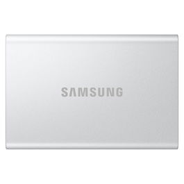 Samsung MU-PD2T0G/WW SSD Portable T7, 2 TB, USB-C 3.2 Gen 2 (1050 MB/s), Plata, Aluminio, Resistente a Caídas, Cifrado AES 256-bit