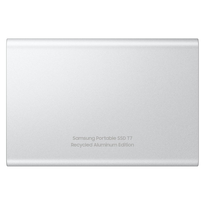 Samsung MU-PD2T0G/WW SSD Portable T7, 2 TB, USB-C 3.2 Gen 2 (1050 MB/s), Plata, Aluminio, Resistente a Caídas, Cifrado AES 256-bit Samsung MU-PD2T0G/WW SSD Portable T7, 2 TB, USB-C 3.2 Gen 2 (1050 MB/s), Plata, Aluminio, Resistente a Caídas, Cifrado AES 256-bit