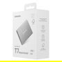 Samsung MU-PD2T0G/WW SSD Portable T7, 2 TB, USB-C 3.2 Gen 2 (1050 MB/s), Plata, Aluminio, Resistente a Caídas, Cifrado AES 256-bit