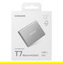 Samsung MU-PD2T0G/WW SSD Portable T7, 2 TB, USB-C 3.2 Gen 2 (1050 MB/s), Plata, Aluminio, Resistente a Caídas, Cifrado AES 256-bit
