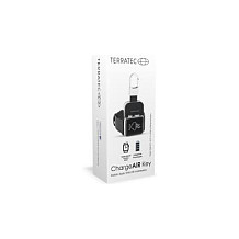 Terratec Charge Air Key Cargador Inalámbrico para Reloj Inteligente, 950 mAh, MicroUSB, 2W, Color Negro y Plata