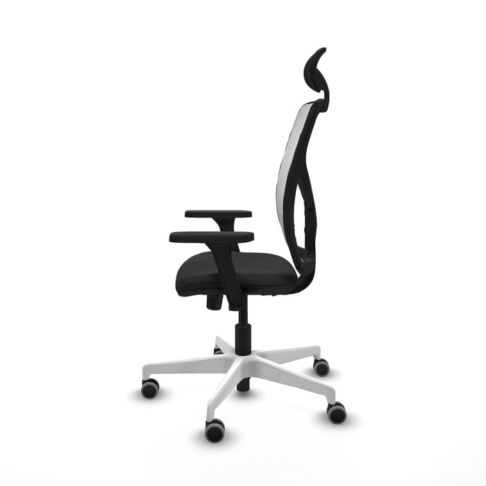 PIQUERAS Y CRESPO Silla de oficina Motilla con mecanismo Sincro, Negro y Blanco PIQUERAS Y CRESPO Silla de oficina Motilla con mecanismo Sincro, Negro y Blanco