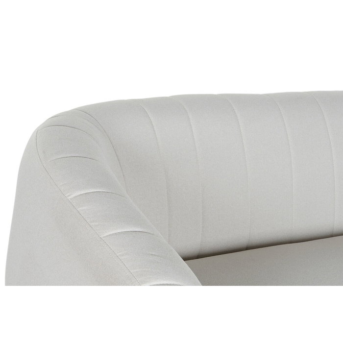DKD Home Decor Sofá de Poliéster y Metal Greige DKD Home Decor Sofá de Poliéster y Metal Greige