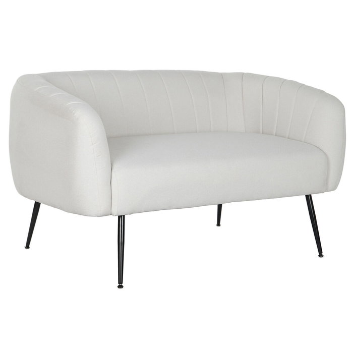 DKD Home Decor Sofá de Poliéster y Metal Greige DKD Home Decor Sofá de Poliéster y Metal Greige