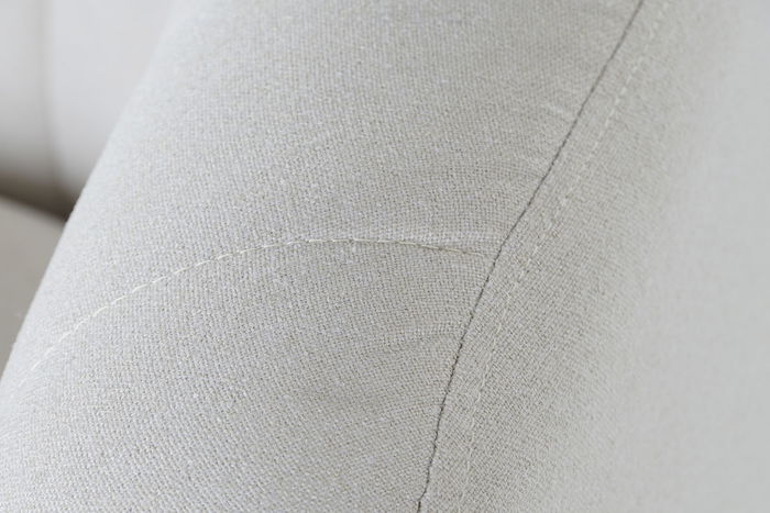 DKD Home Decor Sofá Scandi Greige Negro 129 x 75 x 73 cm