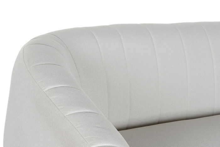 DKD Home Decor Sofá Scandi Greige Negro 129 x 75 x 73 cm