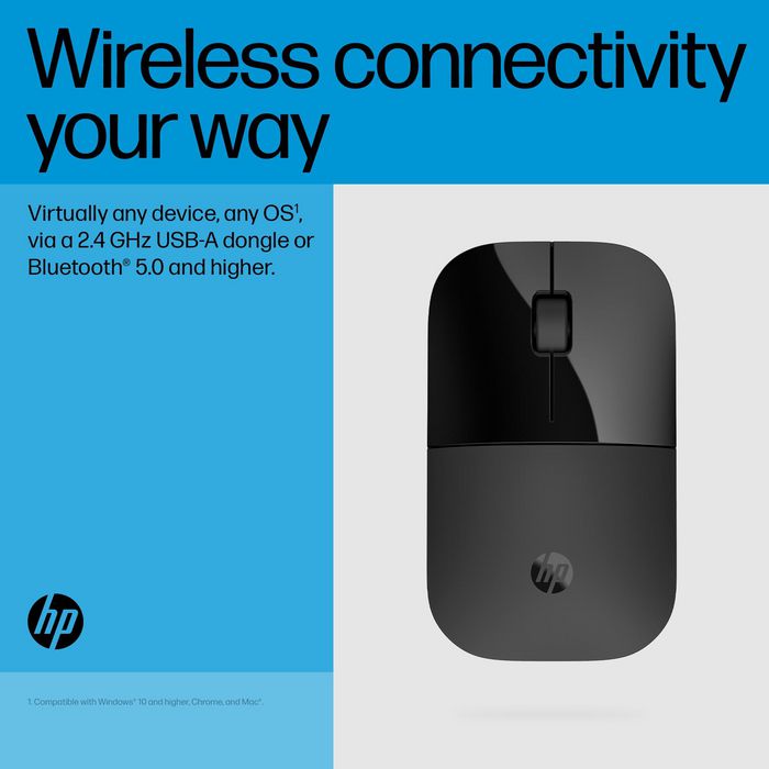 HP Z3700 Ratón Inalámbrico Dual Negro