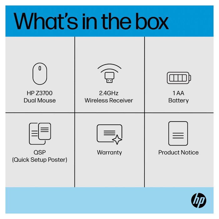 HP Z3700 Dual Black Mouse