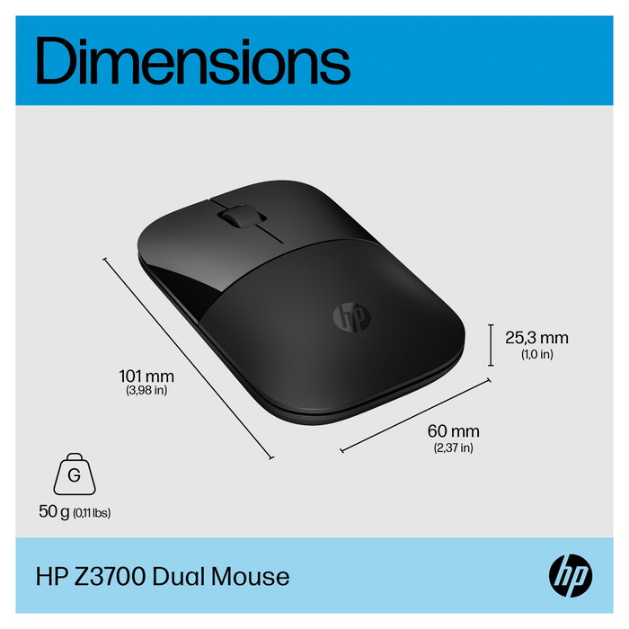 HP Z3700 Dual Black Mouse